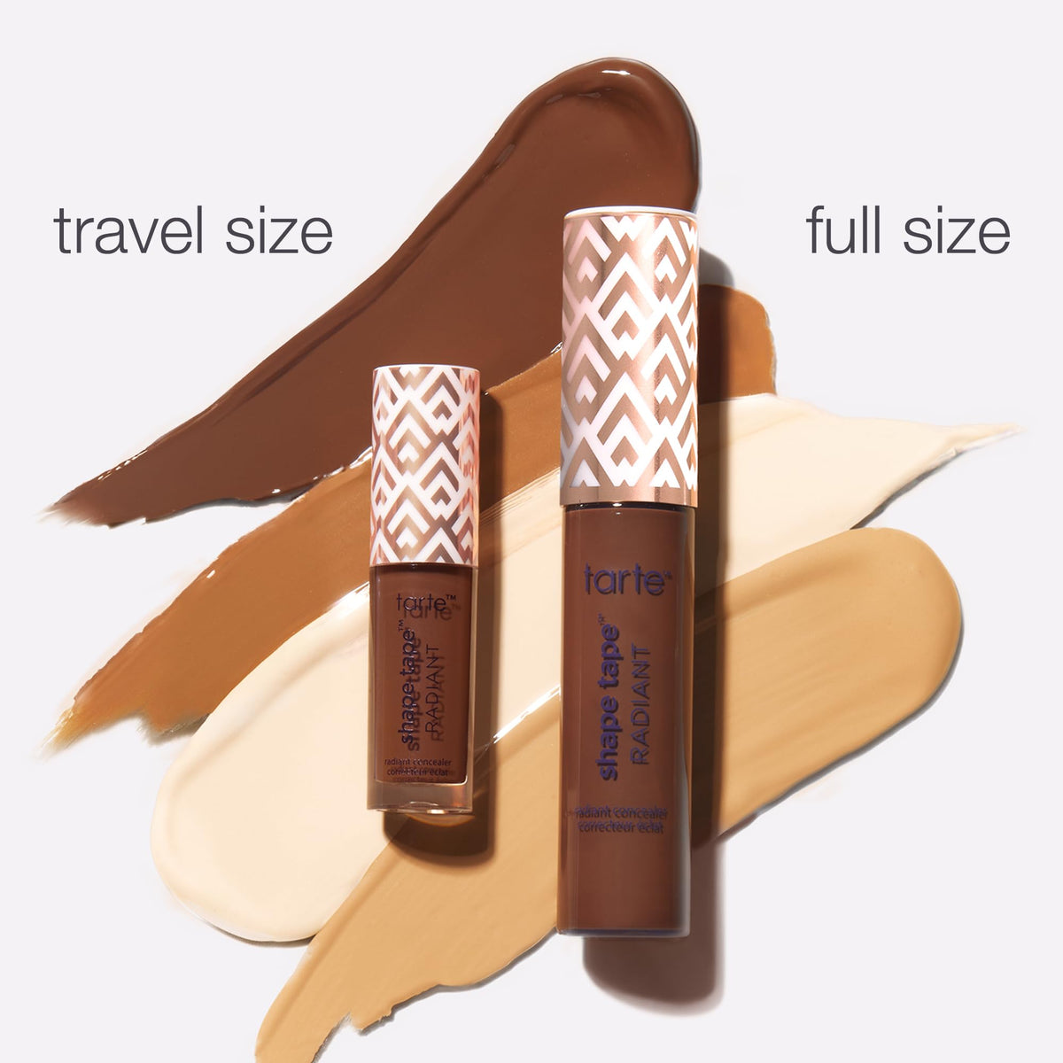 tarte shape tape radiant concealer – Medium-Coverage, Hydrating Finish Under Eye Concealer for Dark Circles, Redness & Discoloration, Vegan, Cruelty-Free, travel size, 35H medium honey