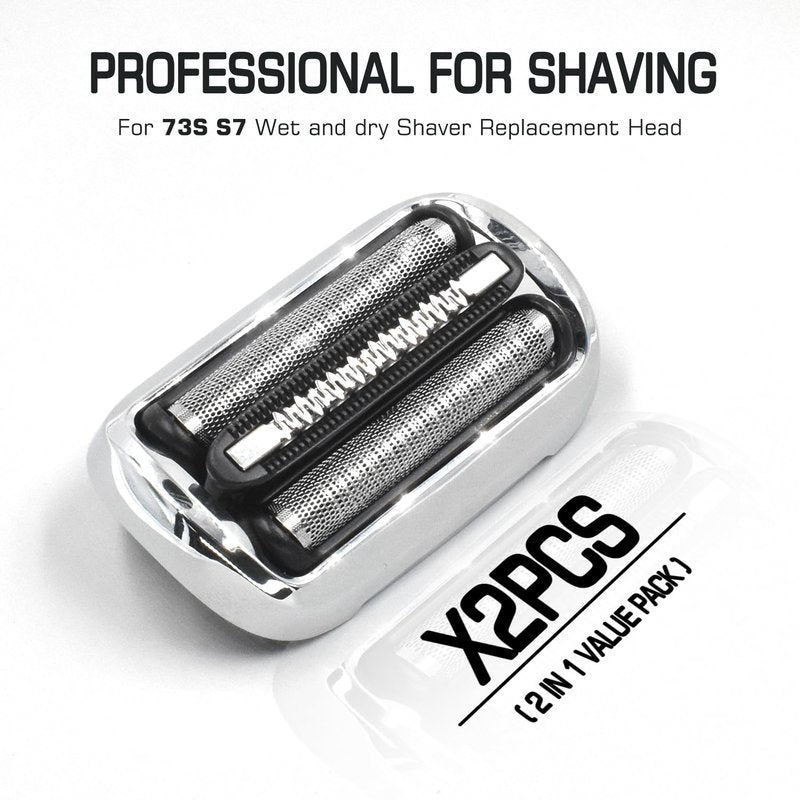 S7 73S 360 Replacement Head Foil & Cutters for Braun Series 7 Eletric Shavers, Compatible with Braun New Generation 7020s, 7025s, 7027 cs, 7071cc, 7075cc, 7085cc Razor
