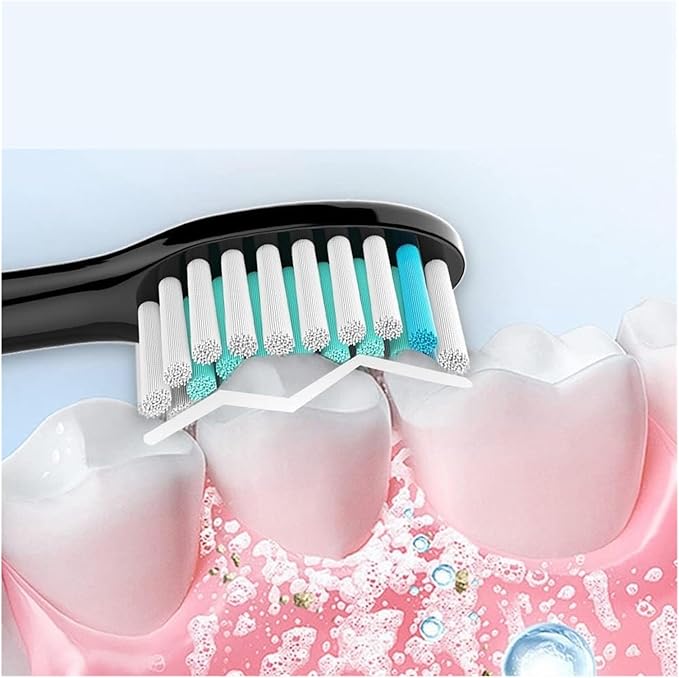 Black Toothbrush Heads,Compatible for Philips Sonicare Electric 8000pcs(1000packs) Soft Bristle