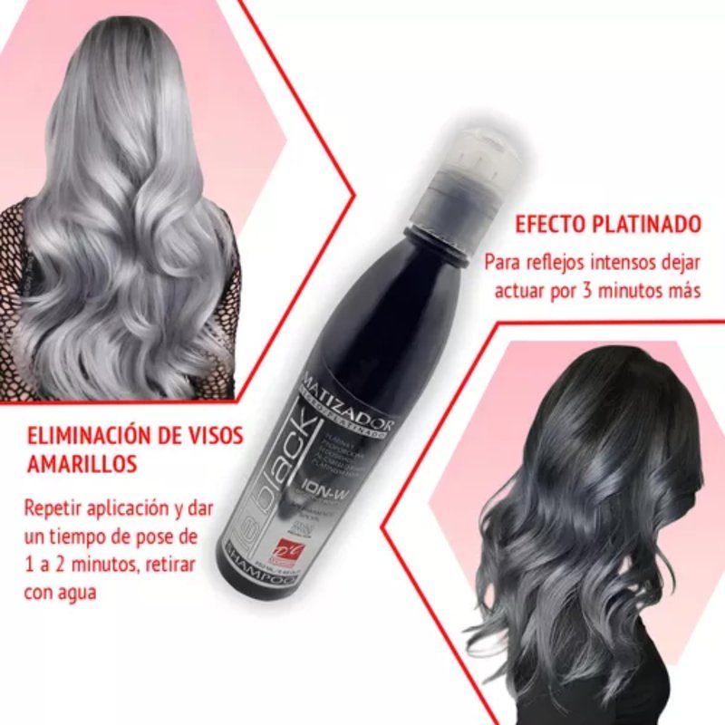 Le Black Purple Toning Shampoo – Shampoo for Blonde Hair, 8.45 Fl Oz, Formal Tone, Black/Platin – Enhance and Maintain Vibrant Blonde Shades with a Premium Hair Care Formula