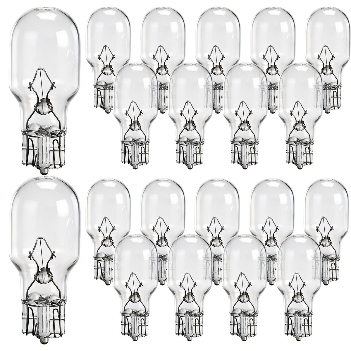 Lewtemi 20 Pack 912 Bulb, T15 12v 16w Compatible with 54766, 912 Light Bulbs for Backup/stop/trunk Cargo/signal Auto Rv Camper D