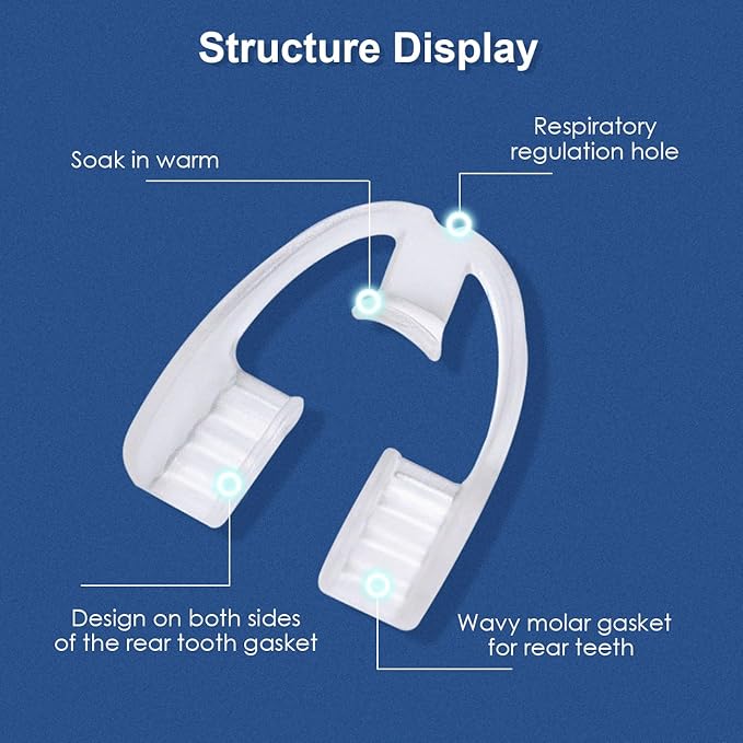 Teeth Grinding Night Guards Teeth Cushion Mouth Guard Protection Braces Anti-Grinding Braces Teeth Protector Sleep Teeth Grinder for Adults and Children (10 Pack)