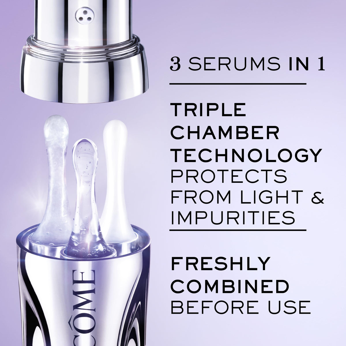 Lancôme Rénergie H.C.F. Triple Serum – Anti-Aging Serum with Hyaluronic Acid, Vitamin C, Niacinamide & Ferulic Acid, Targets Wrinkles, Brightens Dark spots - 20ml (0.67fl oz)