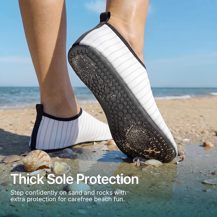 Water Shoes for Women Men Quick-Dry Aqua Socks Swim Beach Barefoot Yoga Exercise Wear Sport Accessories Pool Camping Must Haves Adult Youth Size