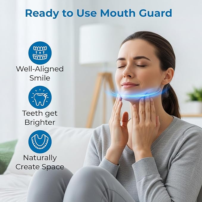 Reviv R2 Mouth Guard for Teeth Grinding & Clenching (Medium) – Soft Silicone Night Guard, Pre-Formed Fit, Case Included – for Teens & Small Adult Mouths