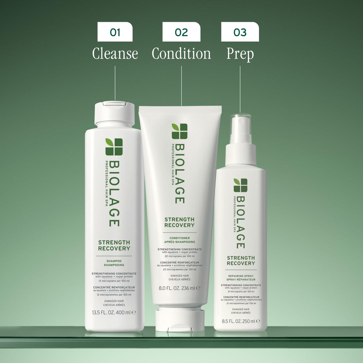 Biolage Strength Recovery Shampoo – For Damaged Hair, 1.7 oz