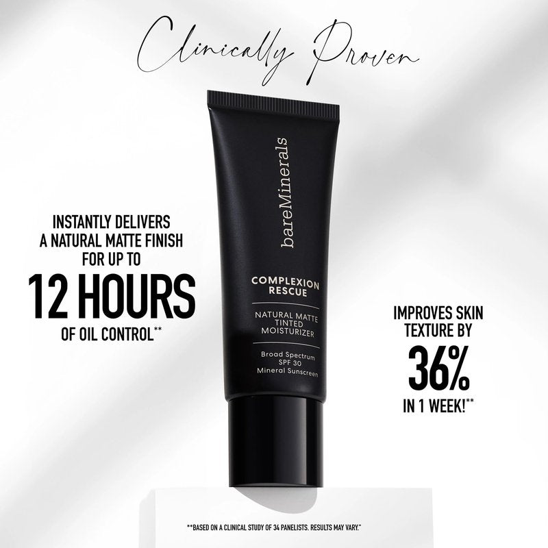 Complexion Rescue Natural Matte Tinted Moisturizer, Natural Pecan 05, Vegan, Cruelty-Free & Dermatologist-Tested