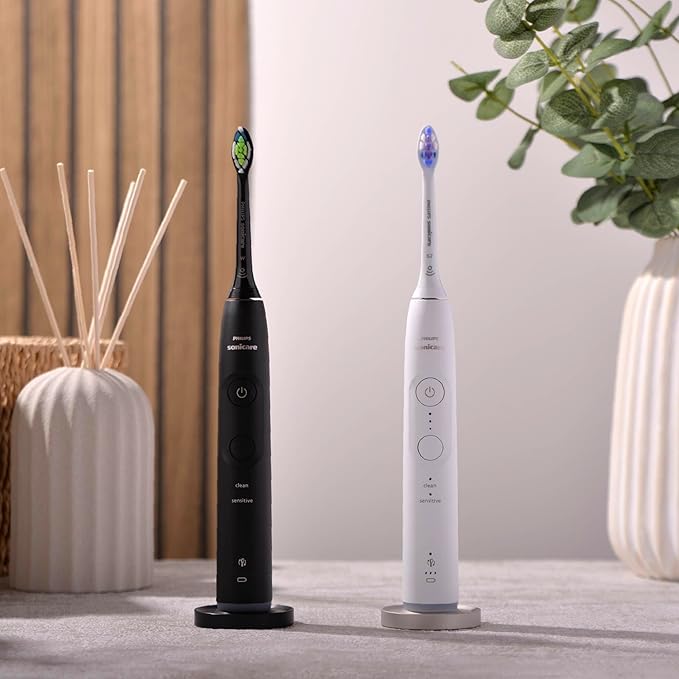 Black Toothbrush Holder Compatible for Philips Electric Toothbrush & Sonicare, Hygienic Drip Capturing Philips Toothbrush Holder for Bathroom, Aluminum Freestanding Philips Toothbrush Stand