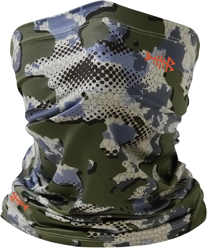 BASSDASH UPF 50+ UV Sun Protection Neck Gaiter Fishing Mask Hunting Kayaking Hiking Cycling Ski Sports