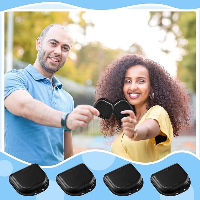 Sherr 120 Pcs Dental Retainer Case with Holes Black Denture Case Mouth Guard Holder False Teeth Container Multicolored Retainer Holder for Travel Office Home