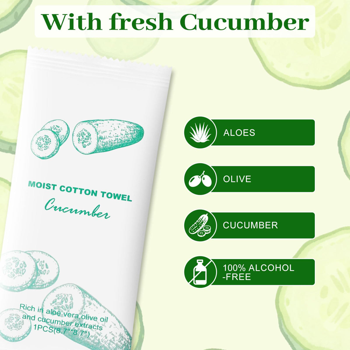 Moist Cotton Towel Bulk Moist Towelettes Individually Wrapped,White Towel Services,Refreshment Pre Moistened Towels for Dentist Travel Sport Party Hotel 50,Lemon