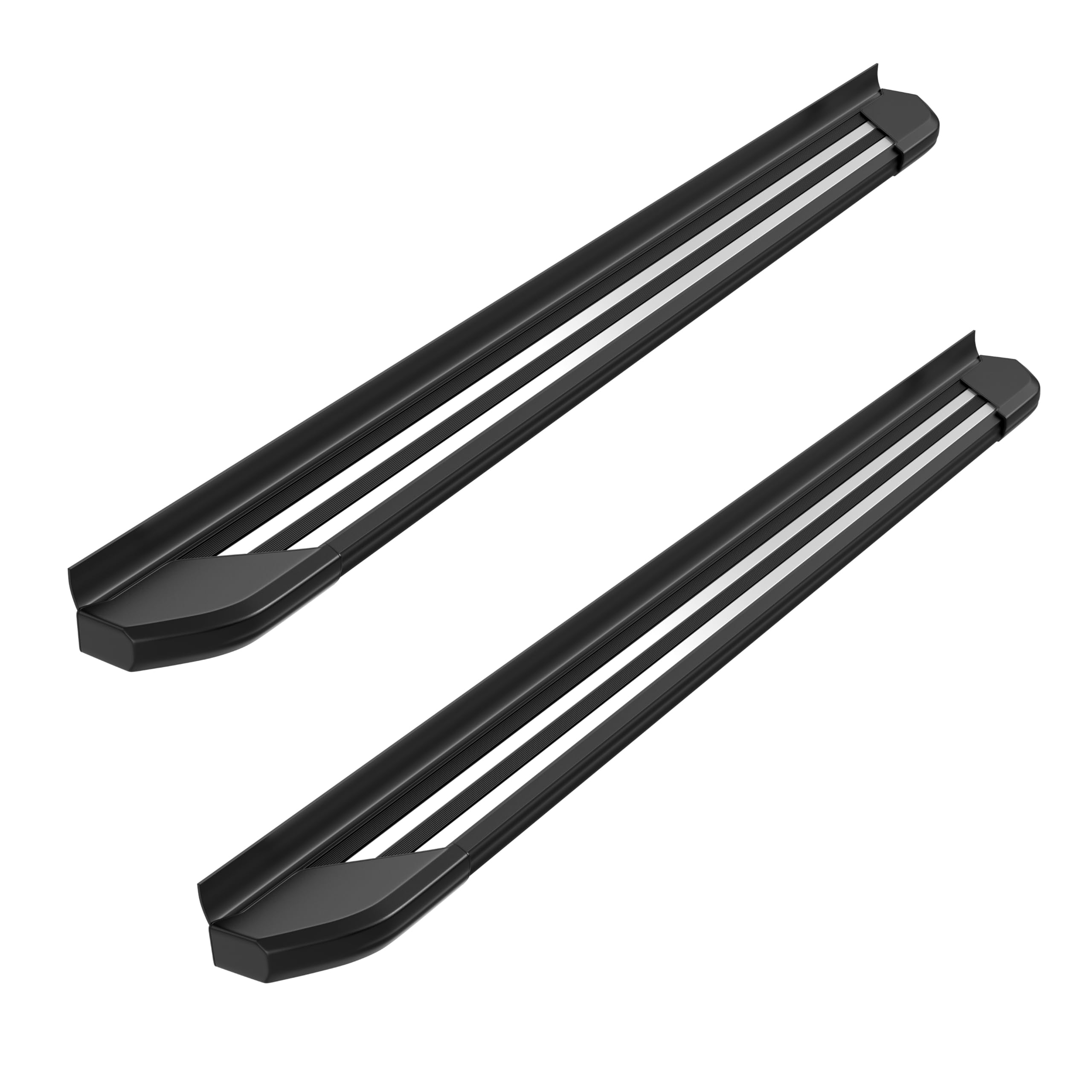 KUIPERAUTO Running Boards Side Steps Compatible for 2009-2015 Honda Pilot SUV Side Rails Nerf Bars with Chrome Panel