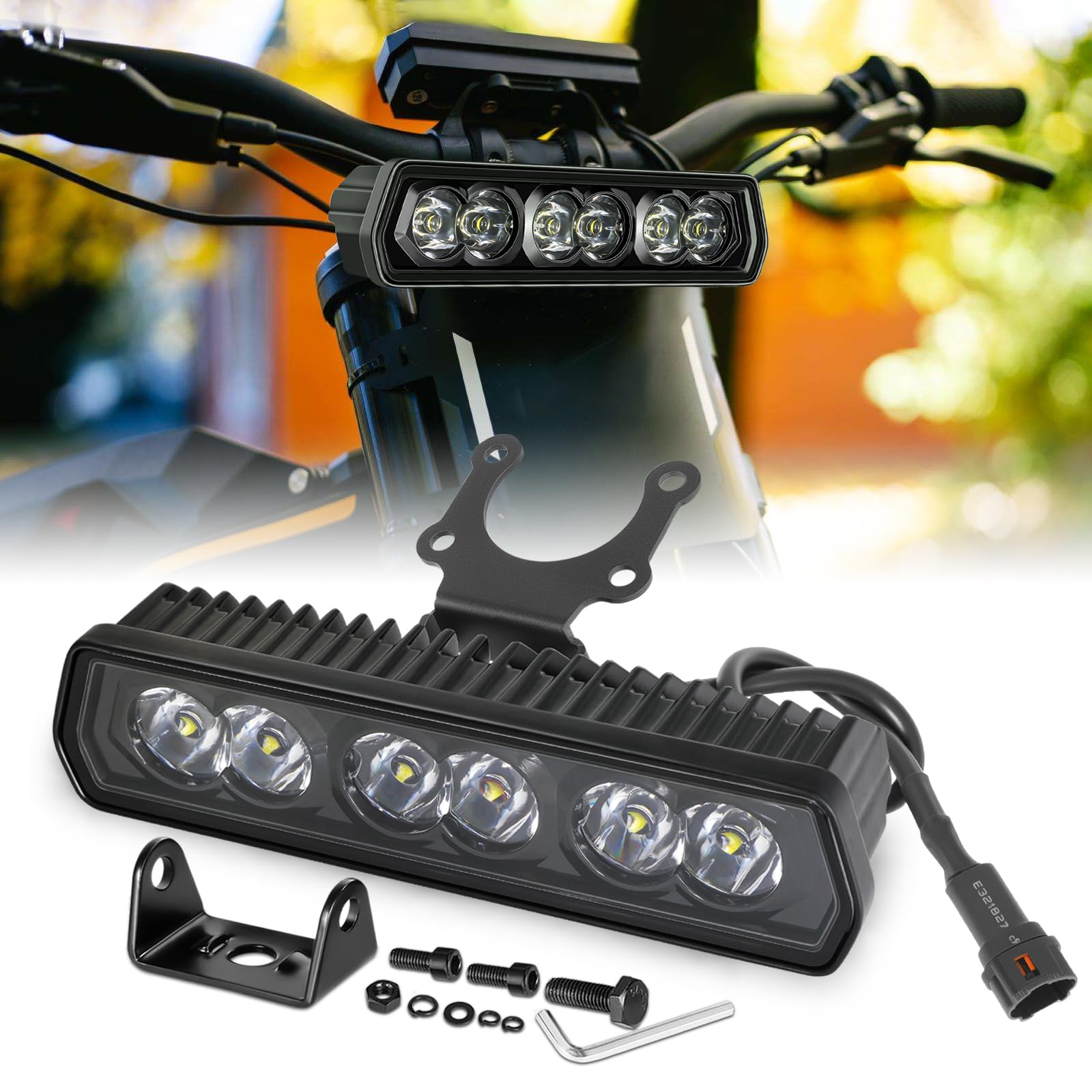 6 Inch Headlight Kits for Surron, SWATOW INDUSTRIES 6 Inch LED Light Bar CREE LED Pods Spot Work Lights for Motorcycle Talaria T