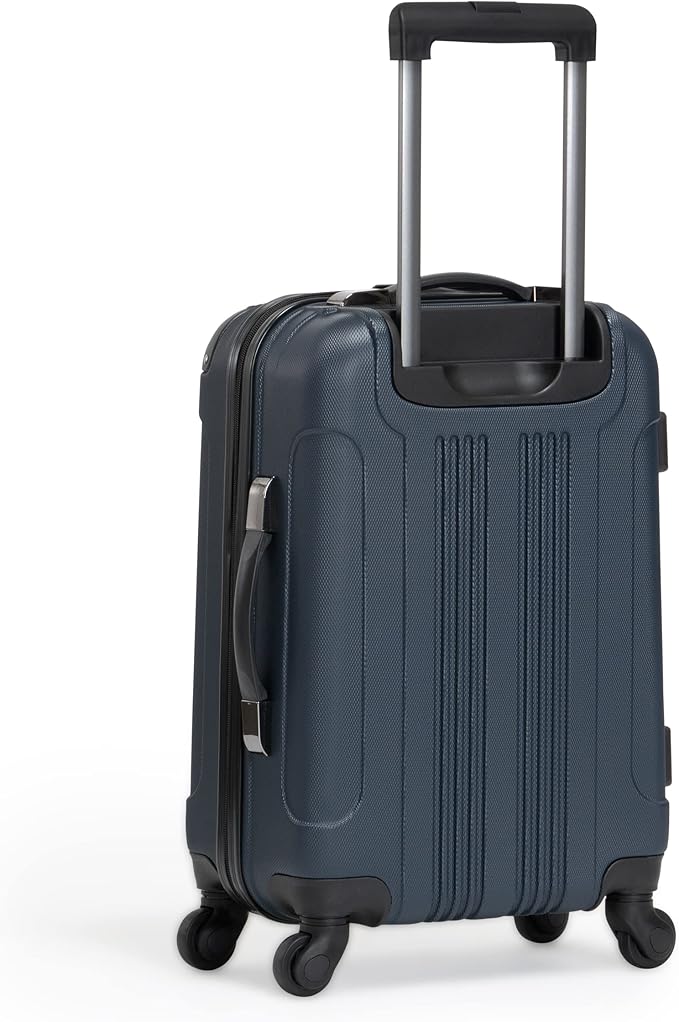 Kenneth Cole REACTION Out of Bounds Lightweight Hardshell 4-Wheel Spinner Luggage, Naval, 28-Inch Checked