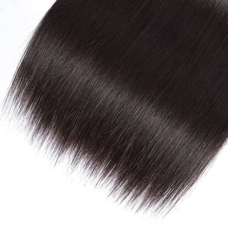 Cranberry Hair Brazilian Straight Hair One Bundles 24 Inch 100% Unprocessed Brazilian Virgin Human Hair Bundles Natural Black Color