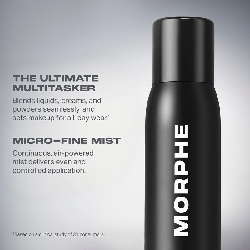 Morphe Continuous Setting Mist - Micro-Fine Makeup Setting Spray with a Natural Radiant Finish - Helps Makeup Resist Caking or Fading & Increases Wear of Foundation (2 Count, 2.8 fl oz)