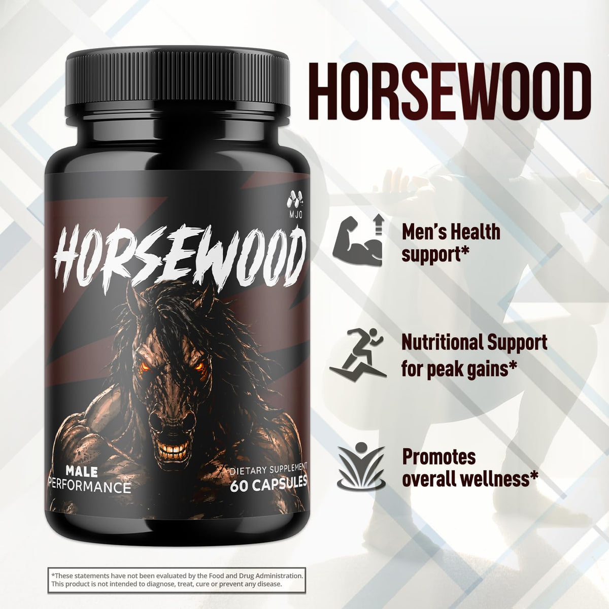 (5 Pack) Horsewood Capsules, Official Horsewood Pills for Men with All Natural Ingredients, Max Strength Supplement with Premium Vitamins Supporting Optimal Wellness and Advanced Health (300 Capsules)