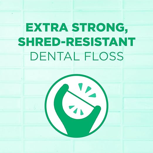 GUM Professional Clean Floss Picks - Extra Strong Shred-Resistant Floss, Easy Grip Handle - Dental Flossers for Adults - Fresh Mint Flavor, 90 Count (Pack of 3)