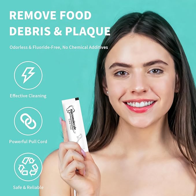 500 Count Floss Picks Individually Wrapped,Portable Flossers for Adults,Suitable for Oral Care in Restaurants, Travel, Hotels and Offices