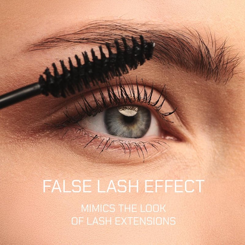 Radiant Professional Lengthening Mascara with brush – Smudge-Proof Curl Mascara Volume and Length for Sensitive Eyes, Cruelty Free, Ideal for Mature & Young Women, 0.43 oz (01 Black)