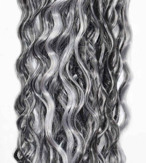 Habiliana Bundles Human Hair 20 22 24 Inch Jerry Curly Wave P4/GREY Human Hair Bundles 11A Unprocessed Brazilian Virgin Quick Weave Hair Extensions for Black Women