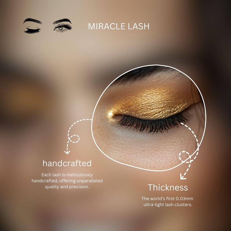 PARK SEONG HEE MIRACLE LASH DIY False Eyelashes, Lash Clusters, Lengthening Wisps 9mm-16mm Contact Lens Friendly, Easy to Apply, Reusable Strip Lashes (E5-280, 12mm) Thickness 0.03mm Lash Clusters