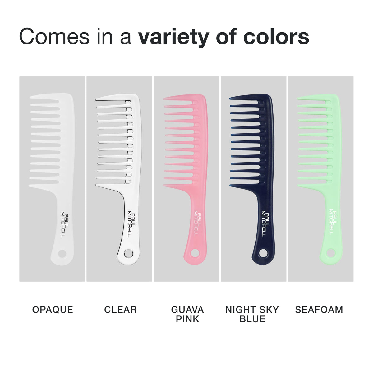 Paul Mitchell Detangler Comb, Wide Tooth Comb Detangles Wet or Dry Hair, Night Sky Blue