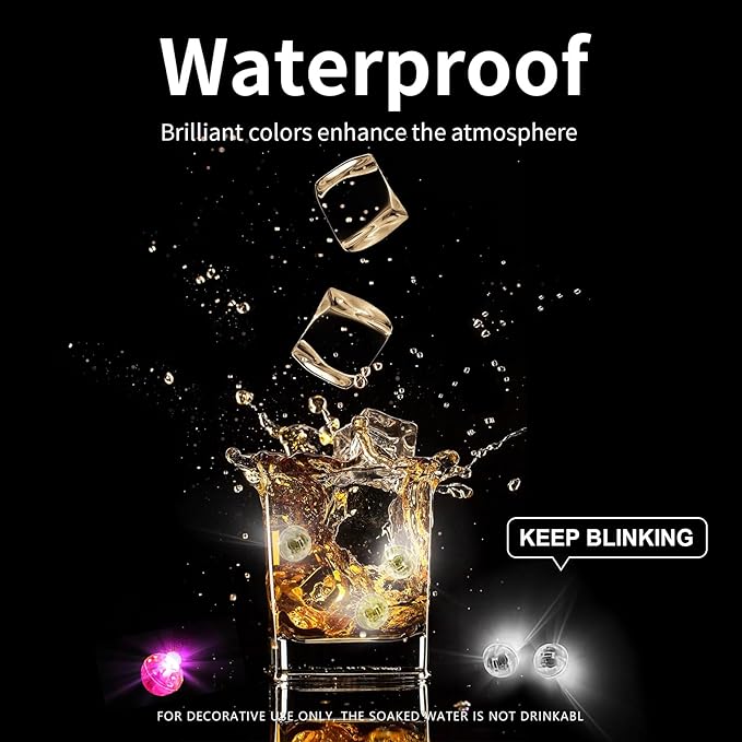 Aogist 100pcs Balloon Lights,Long Standby Time Waterproof Twinkle Mini Light,Battery Powered,Round LED Ball Lamp for Balloon Paper Lantern Party Wedding Christmas Halloween Decorative,Multicolor-Flash