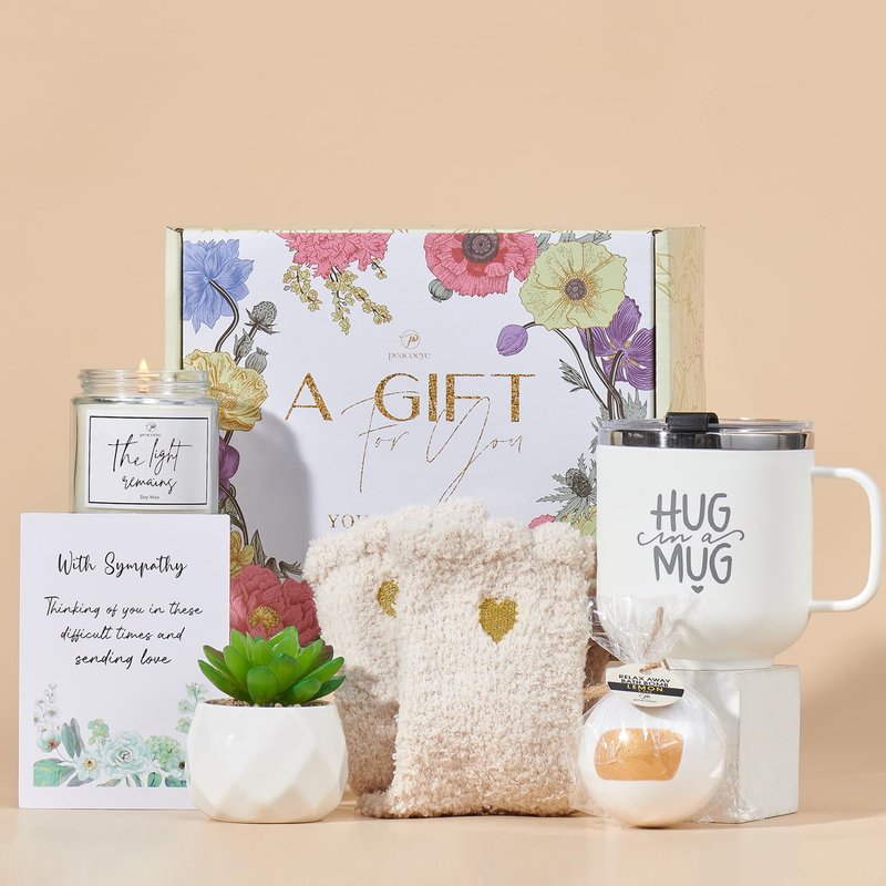 Sympathy Gift Baskets Sympathy Gifts for Loss of Loved One Dad Mom Sister Friend Bereavement Condolences Gift Basket Grief Grieving Gifts Sorry for Your Loss Care Package