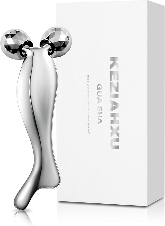 Facial Massage Roller, Gua Sha Face Roller Tool 2-in-1, Skin Care Roller for Face Neck Body, Reduce Puffiness Remove Wrinkles,Gift for Women. (Facial Roller Tool)
