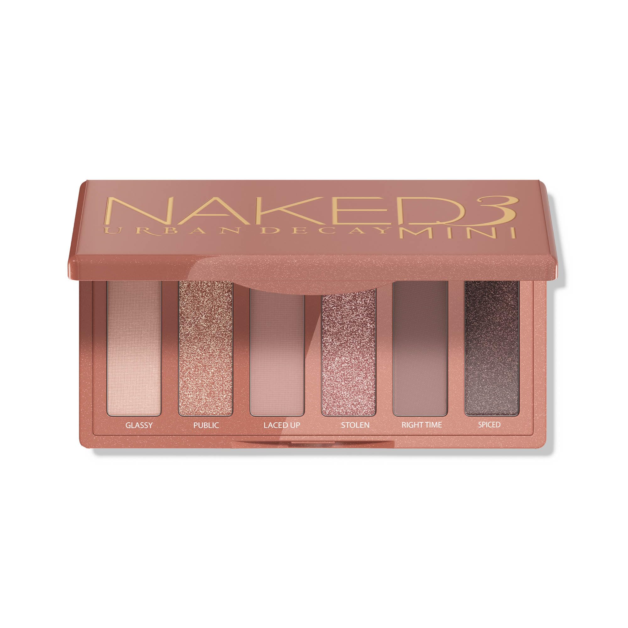 URBAN DECAY Naked3 Mini Eyeshadow Palette - 6 Rosy Pink Neutral Shadows