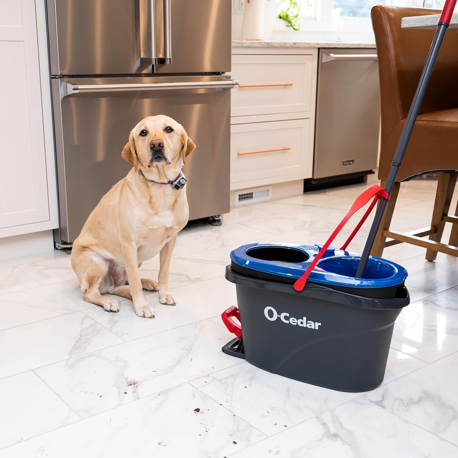O-Cedar Genuine RinseClean Deep Clean Spin Mop Head Replacement | Machine Washable | Reusable | Microfiber Refill | 40% More Cleaning Power (Pack of 2)
