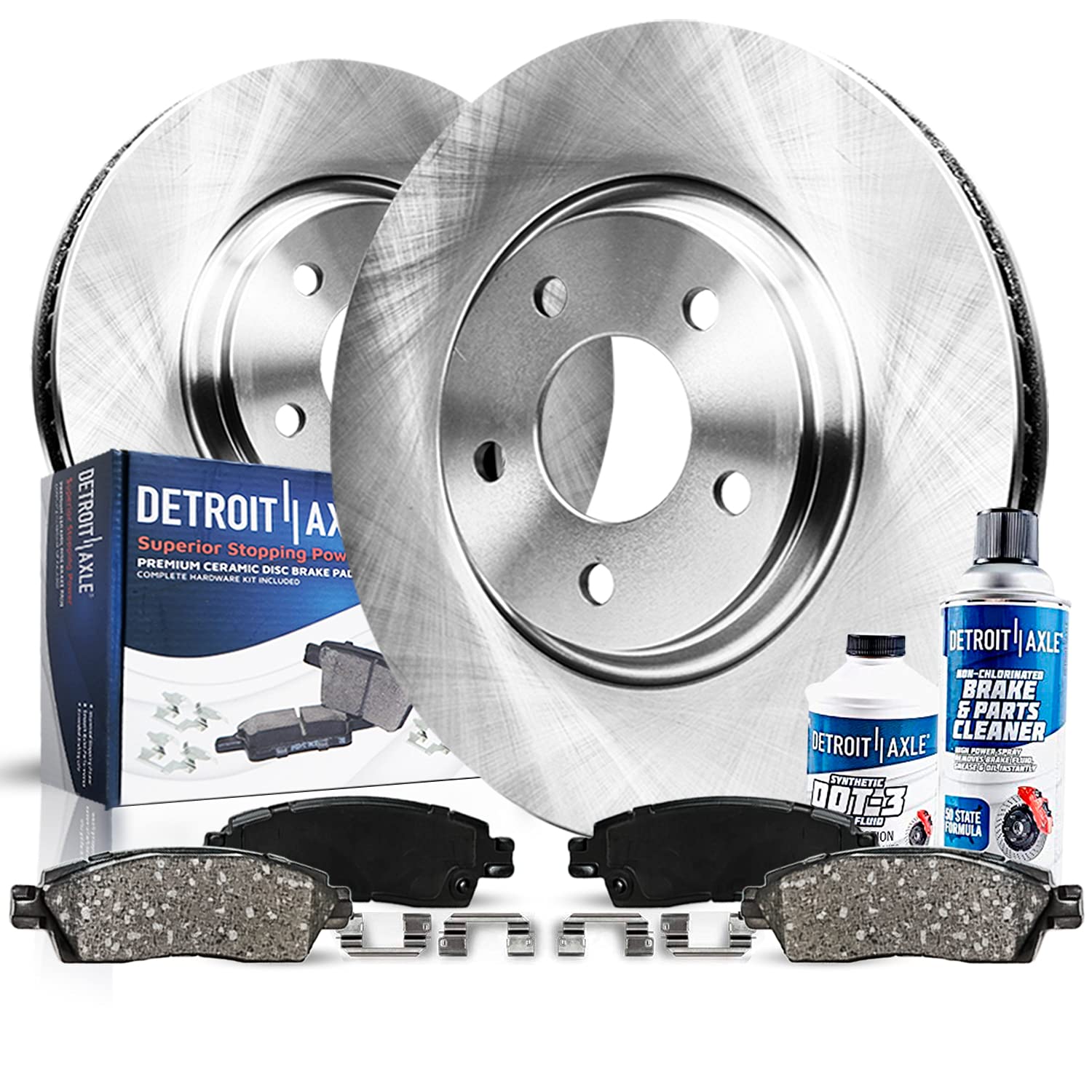 Detroit Axle - Front Brake Kit for Infiniti EX35 EX37 G25 G35 G37 M35 M35h M45 M37 M56 Q40 Q70 Q70L QX70 QX50 Nissan Murano 350Z