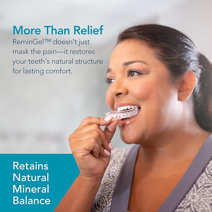 ReminGel Hydroxyapatite Tooth Remineralization Gel - Strengthen Enamel, Repair Teeth & Reduce Sensitivity - Fluoride-Free Remineralizing Treatment for Tooth Decay Prevention