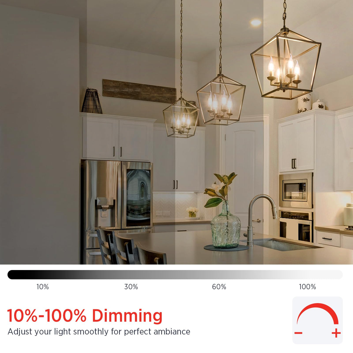 Sengled E12 Candelabra LED Bulbs Dimmable, 60W Equivalent CA10 Chandelier Light Bulbs, 2700K Soft White Candle Bulbs for Chandeliers, Ceiling Fan, Pendant Light, 6 Pack