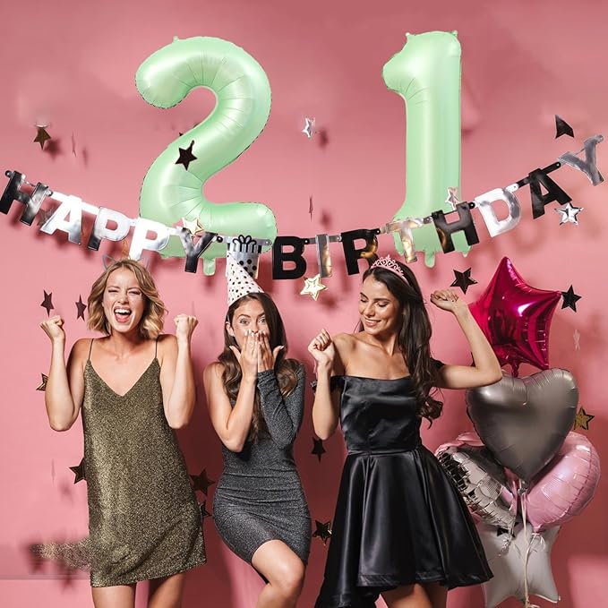 40 Inch Number 12 Balloons, Olive Green Giant Jumbo Helium Number 12 21 Foil Balloons for 12th 12th Birthday Party Anniversary Events Boys Girls Decorations Supplies