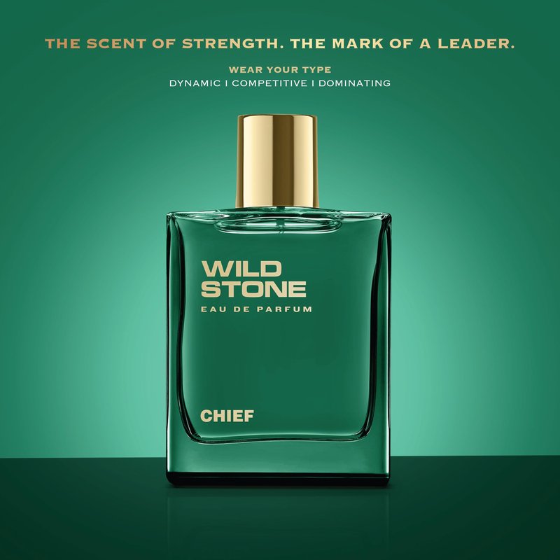 Wild Stone Chief Eau De Parfum | 3.38oz,100 ml | Luxury EDP Perfume for Men | Intense Long Lasting Premium Fragrance | 100% Liquid Scent