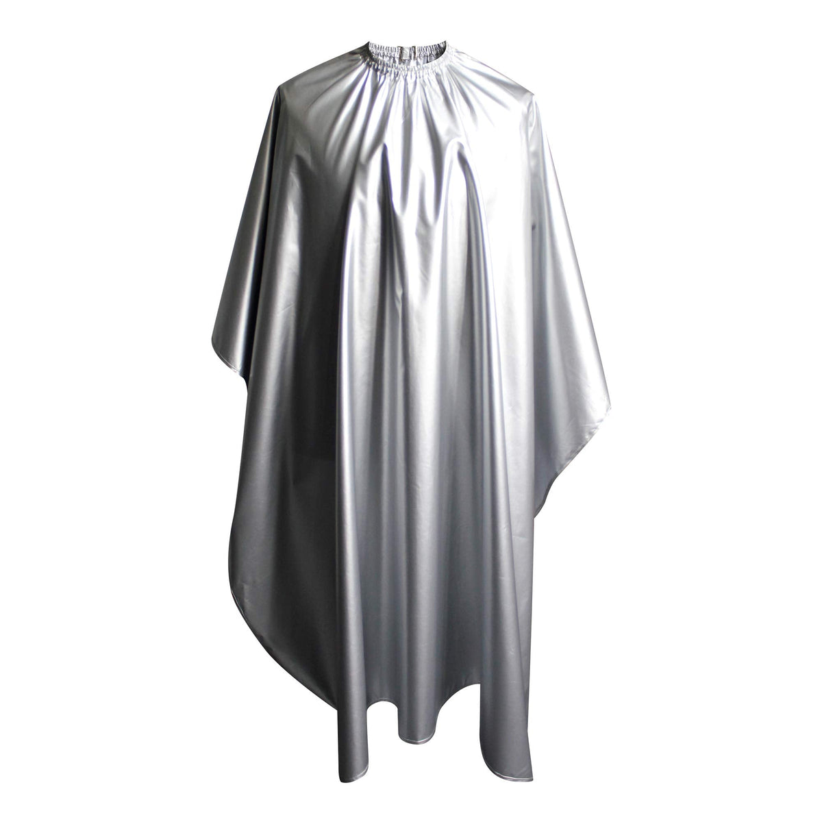 SMARTHAIR Professional Salon Cape Polyester Shampoo & Chemical Resistant Barber Haircut Cape,54”x62”,Silver,C012001B-S