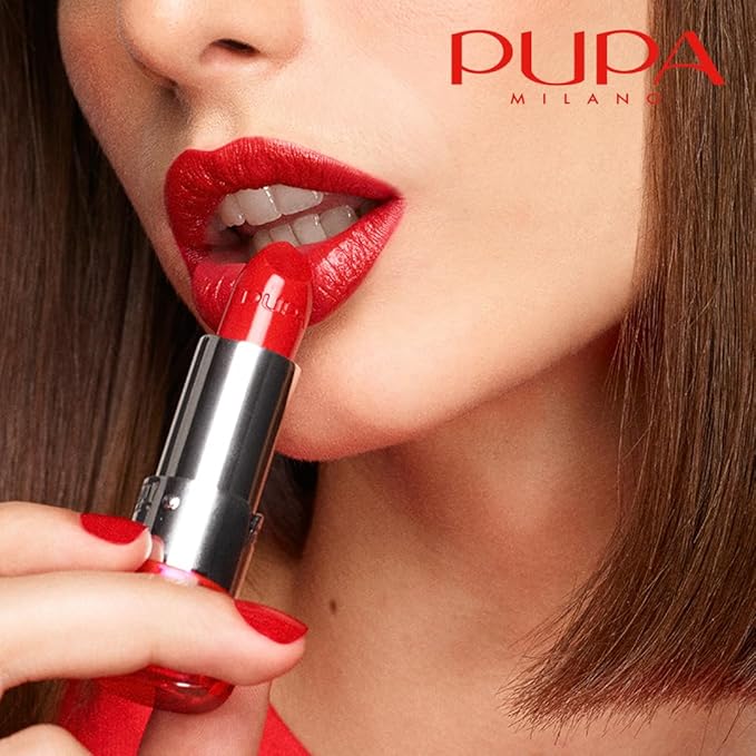 Pupa Milano Vamp! Extreme Colour Lipstick With Plumping Treatment - For Fuller, Defined Lips - Adds Incredible, Deep Color To Lips - Soft Texture Adheres Perfectly - 104 Ancient Rose - 0.123 Oz