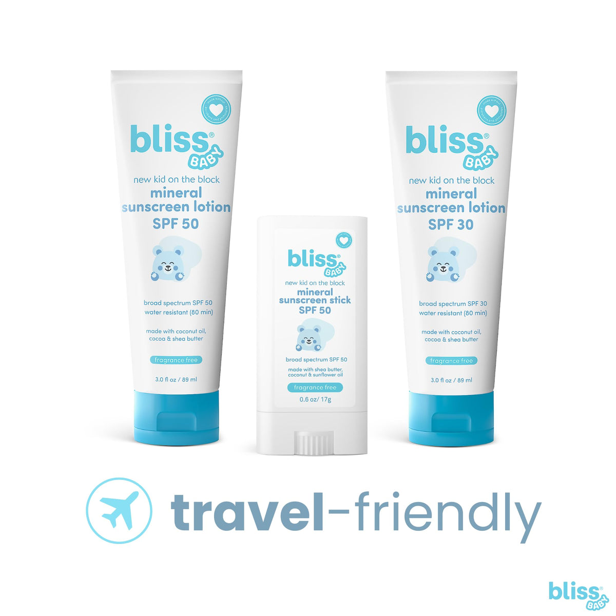 Bliss Baby Sunscreen, Premium SPF 30 Sunscreen Mineral Lotion, Natural Zinc Oxide, Hypoallergenic, Non-toxic, Water-Resistant, Vegan, Sensitive Skin - For Babies, Toddlers, Kids & Whole Family