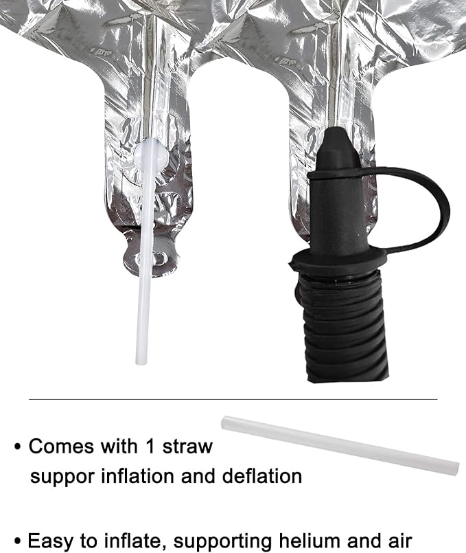 AULE 40 Inch Jumbo Silver Foil Mylar Number Balloons for Men Women 21st Birthday Party Decorations 21 Years Old Anniversary Party Supplies
