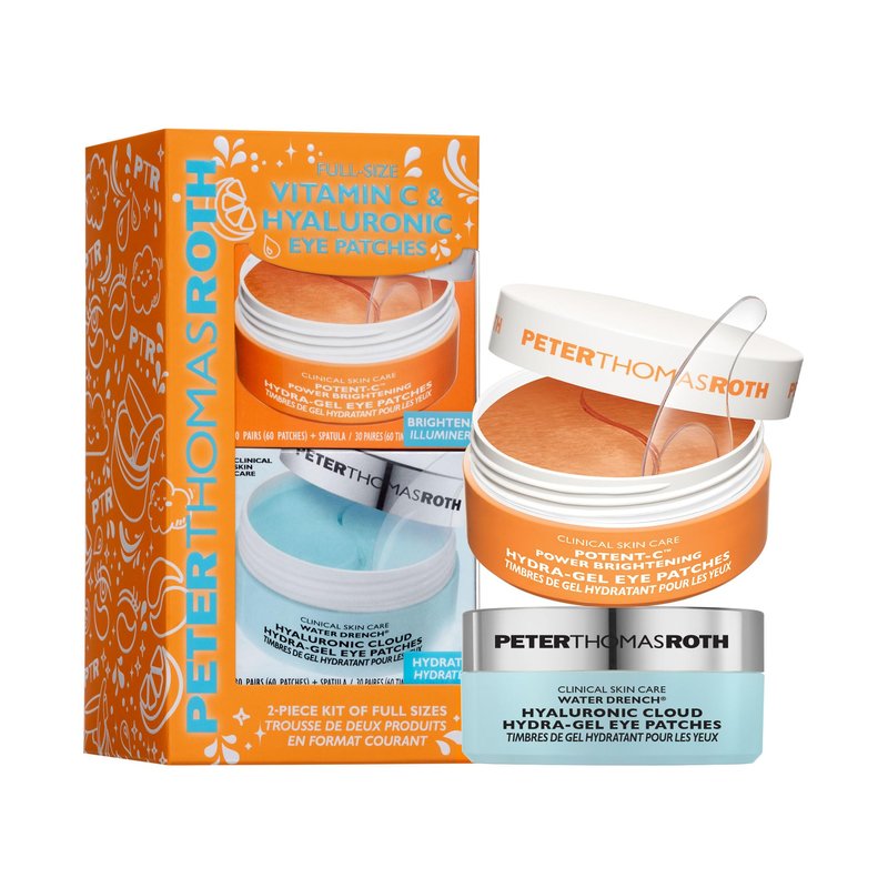 Peter Thomas Roth | Full-Size Vitamin C & Hyaluronic Eye Patches 2-Piece Kit