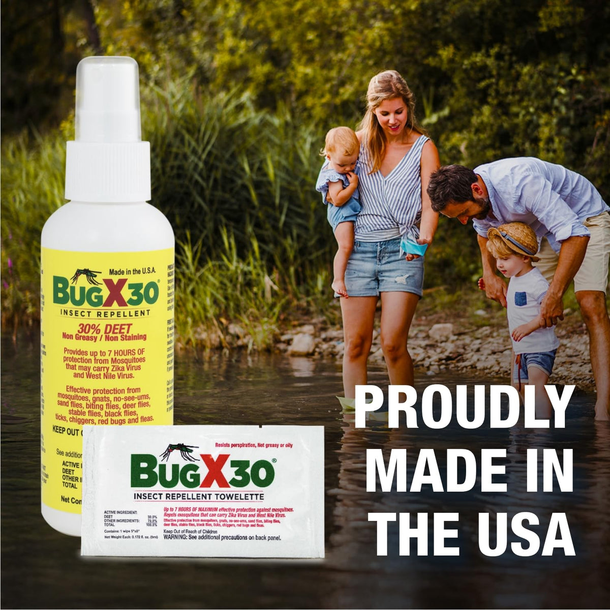 CoreTex Bug X 30 Insect Repellent Spray with 30% DEET - 2oz Bottle of Insect Repellent Spray Repels Biting Insects for up to 7 Hours