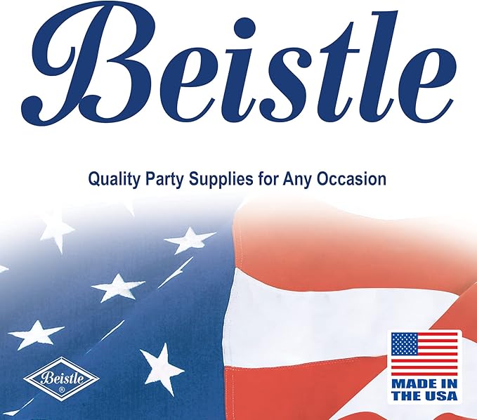 Beistle Metallic Festooning Garland Hanging Decorations, Birthday Party Supplies, 4" x 15', Purple