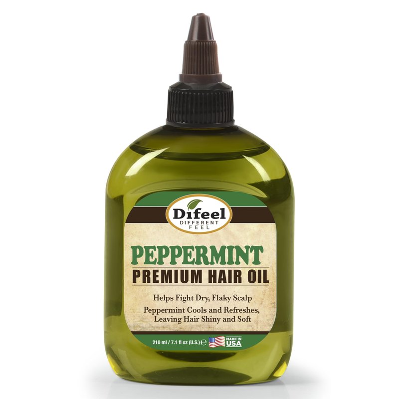 Difeel Premium Natural Hair Oil Peppermint Oil 7.1 Ounce (3-Pack)