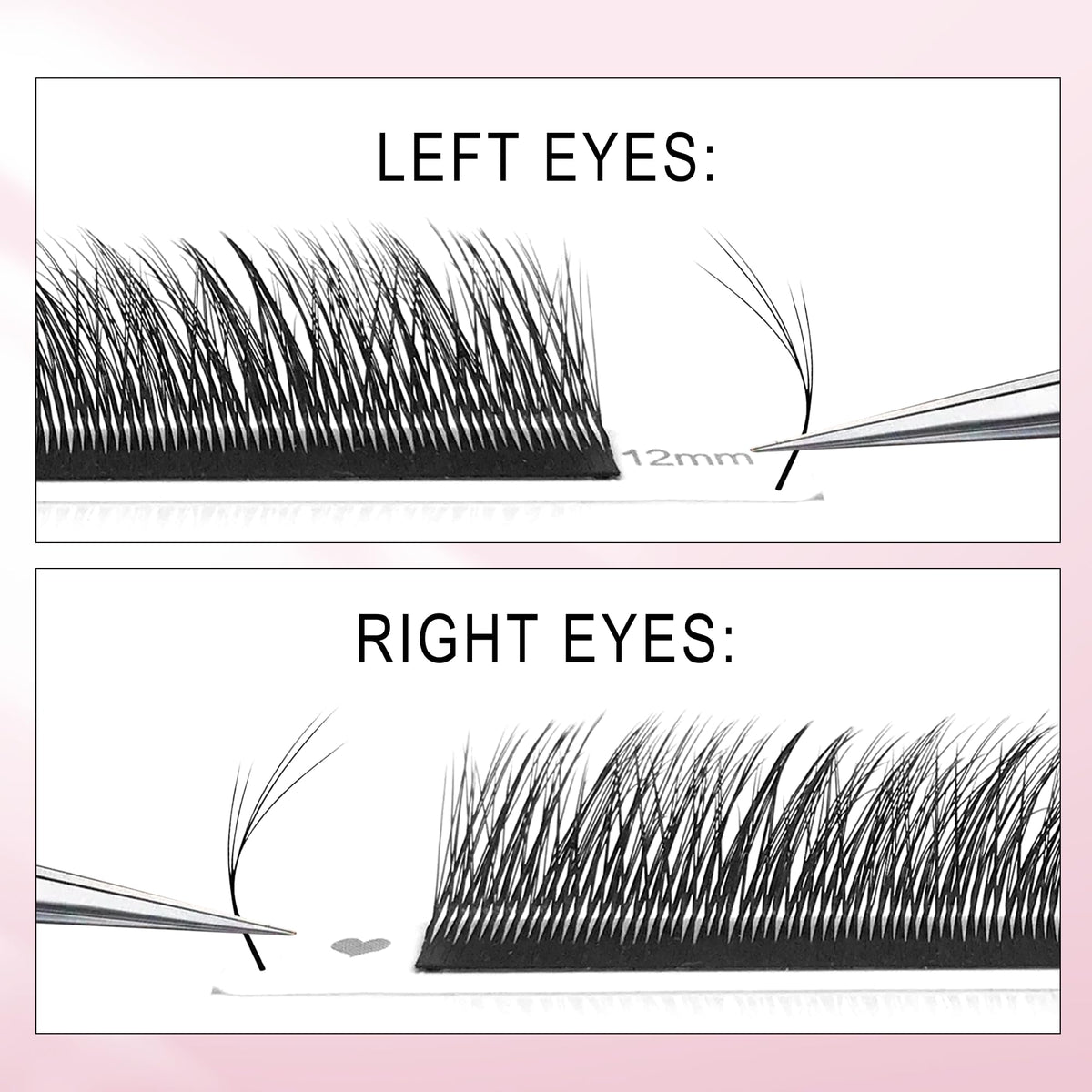 CoMango Fox Eyelashes Extension Flying YY Lashes 5D Mutil-layer Y Shaped Lash Mink Premade Lash Fans C/D Curly Foxy YY Lashes Natural Fluffy Handmade Individual Eyelash Fans(Black,5D-D-11mm)