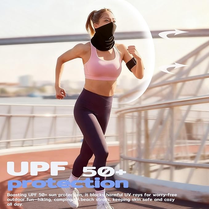 Neck Gaiter Face Mask,Sun Cooling Scarf,Balaclava Bandana Cover for Men Women
