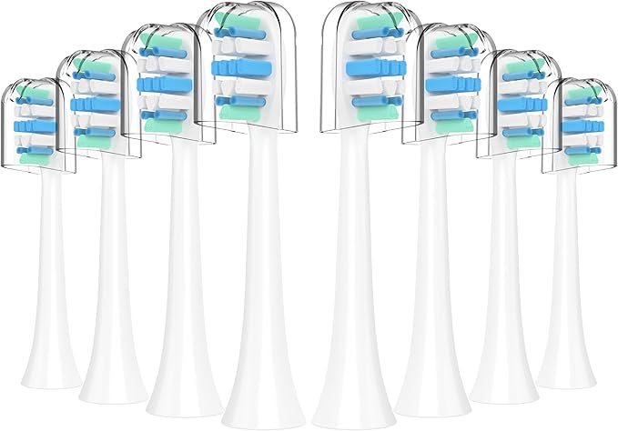 Electric Toothbrush Heads for Philips Sonicare Replacement Heads C1,C2,4100, Replacement Brush Head Compatible with Phillips Sonicare Electric Toothbrushes C2,C1, for Philips Sonic Care Brush,8 Pcs