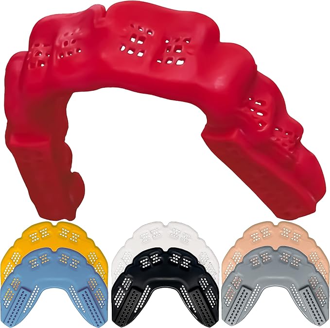 Bulletproof: World’s Thinnest Most Breathable Mouthguard is 3X Stronger! Football MMA Hockey Rugby Basketball BJJ Lacrosse Boxing Sports Mouth Guard Grinding Teeth. Boys Girls Adult Youth Kids Braces