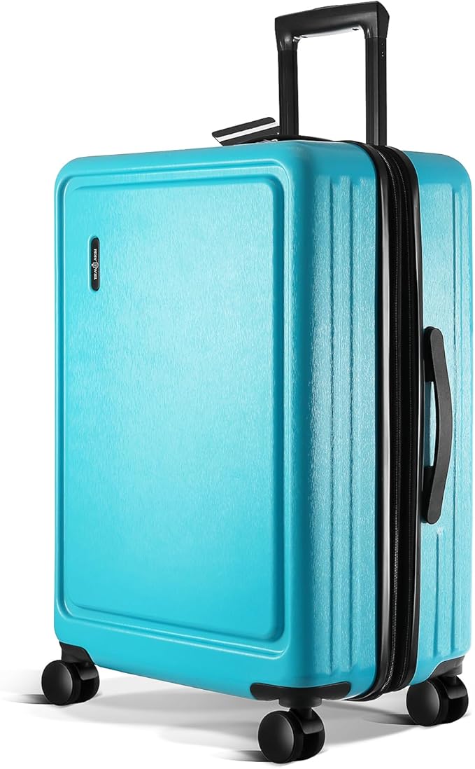 TRAVELARIM 24 Inch Luggage with Spinner Wheels, Hard Shell Suitcase with TSA Locks for Luggage, Travel Large Suitcase, Expandable Hard Shell Suitcases, Teal